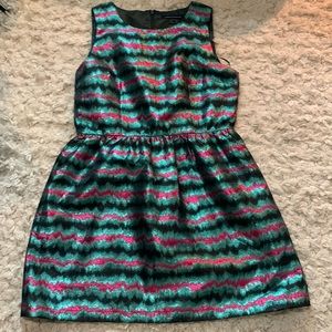 Shimmery French connection fit and flare dress
